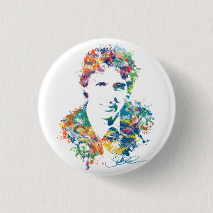 Badge Rond 2,50 Cm Art numérique de Justin Trudeau
