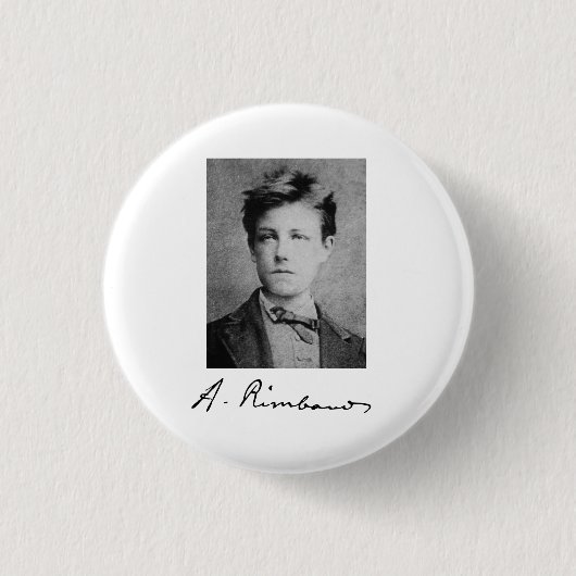 Badge Rond 2,50 Cm Arthur Rimbaud (Devant)