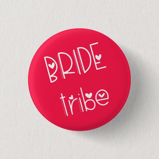 Badge Rond 2,50 Cm Arty moderne Font Bride Tribe Anglais Typographie (Devant)