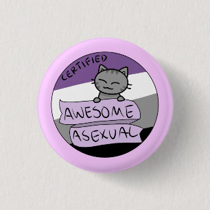 Badge Rond 2,50 Cm Asexuel impressionnant