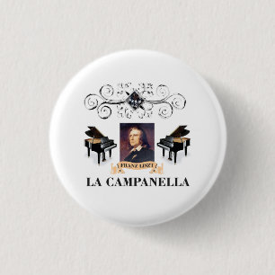 Badge Rond 2,50 Cm asile de piano de liszt