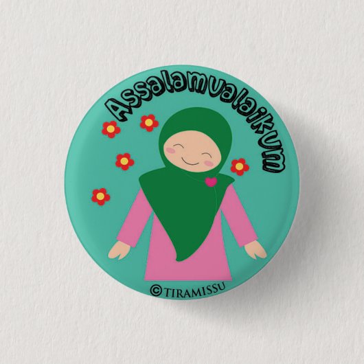 Badge Rond 2,50 Cm Assalamualaikum (Devant)