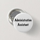 Badge Rond 2,50 Cm Assistant administratif (Devant & derrière)