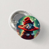 Badge Rond 2,50 Cm assistant cat (Devant & derrière)