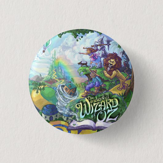 Badge Rond 2,50 Cm Assistant d'Oz (Devant)