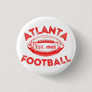 Badge Rond 2,50 Cm Atlanta Football Style Vintage 