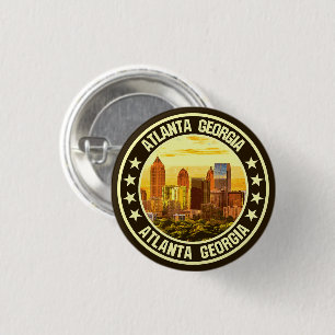 Badge Rond 2,50 Cm Atlanta Géorgie