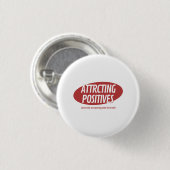 Badge Rond 2,50 Cm Attracting Positives Good Luck Only Typography Des (Devant & derrière)