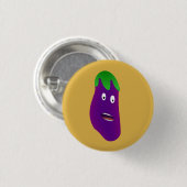 Badge Rond 2,50 Cm Aubergine surprise par Kenneth Yoncich (Devant & derrière)