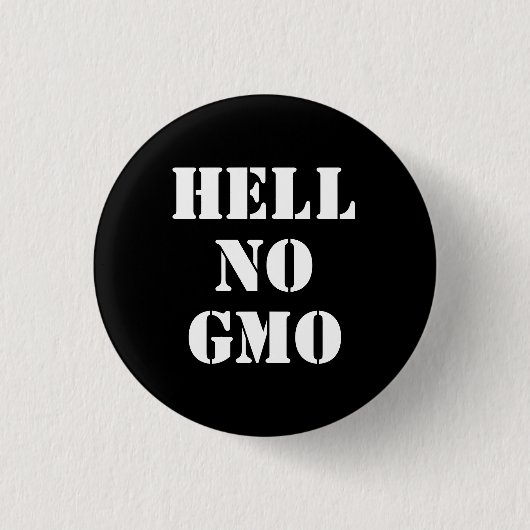 Badge Rond 2,50 Cm Aucun GMO (Devant)