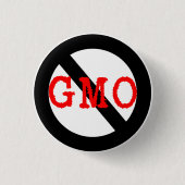 BADGE ROND 2,50 CM AUCUN GMO (Devant)