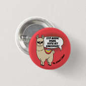 Badge Rond 2,50 Cm Aucun lama de drame (vous n'êtes pas Shakespeare (Devant & derrière)