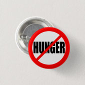 BADGE ROND 2,50 CM "AUCUNE FAIM " (Devant & derrière)