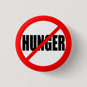 BADGE ROND 2,50 CM "AUCUNE FAIM "
