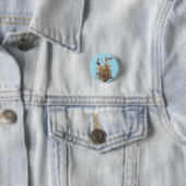 Badge Rond 2,50 Cm Audubon's Mockingbirds vs Rattlesnake (En situation)