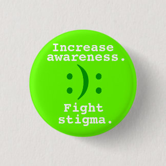 Badge Rond 2,50 Cm :) : , Augmentation, conscience., combat, stigmate