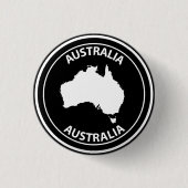 Badge Rond 2,50 Cm Australie (Devant)