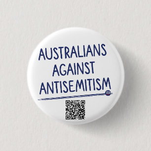 Badge Rond 2,50 Cm Australiens contre l'antisémitisme - Épingle / Bou