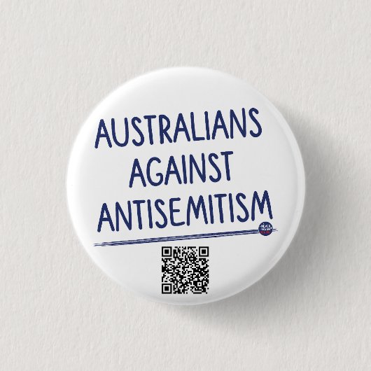 Badge Rond 2,50 Cm Australiens contre l'antisémitisme - Épingle / Bou (Devant)