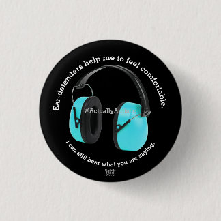 Badge Rond 2,50 Cm Autisme/ Sensibilisation des défenseurs sensoriels