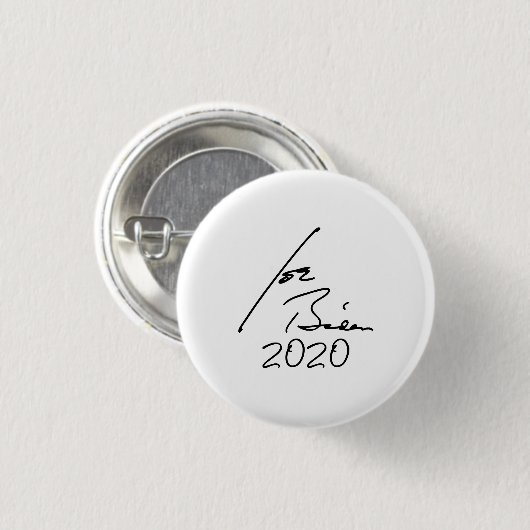 Badge Rond 2,50 Cm Auto-graphe JOE BIDEN 2020 (Devant & derrière)