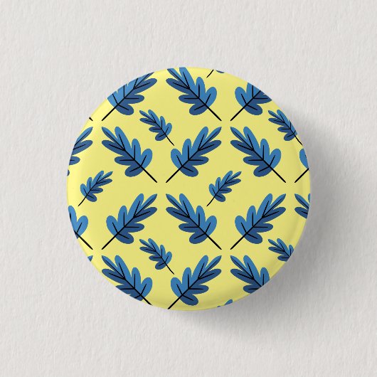 Badge Rond 2,50 Cm Automne bleu (Devant)