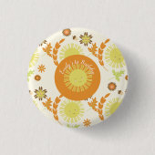 Badge Rond 2,50 Cm Automne Sunshine Automne Fête d'anniversaire (Devant)