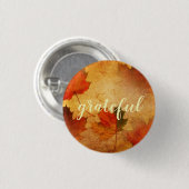 Badge Rond 2,50 Cm Automne Thanksgiving vacances sur mesure (Devant & derrière)