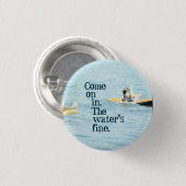 Badge Rond 2,50 Cm Avancé dedans. L'amende de l'eau (Devant & derrière)