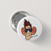 Badge Rond 2,50 Cm avatar jacquette bling bling (Devant & derrière)