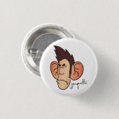 Badge Rond 2,50 Cm avatar jacquette mécontent (Devant & derrière)