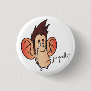 Badge Rond 2,50 Cm avatar jacquette pleure