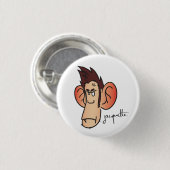 Badge Rond 2,50 Cm avatar jacquette rageux (Devant & derrière)