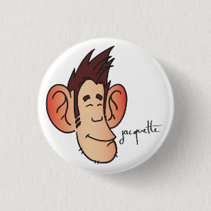 Badge Rond 2,50 Cm avatar jacquette satisfait