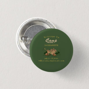 Badge Rond 2,50 Cm Aventure de week-end de camp de jeunes filles