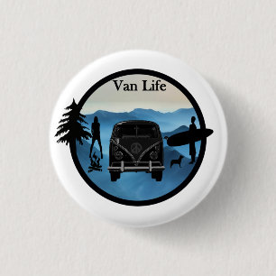 Badge Rond 2,50 Cm Aventures de Van Life