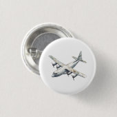 Badge Rond 2,50 Cm Avion (Devant & derrière)