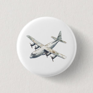 Badge Rond 2,50 Cm Avion