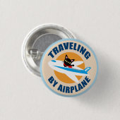Badge Rond 2,50 Cm Avion (Devant & derrière)