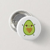 Badge Rond 2,50 Cm Avocado Heart (Devant & derrière)