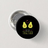 Badge Rond 2,50 Cm Avocado Mieux Ensemble (Devant & derrière)