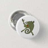 Badge Rond 2,50 Cm Awesome Chameleon (Devant & derrière)