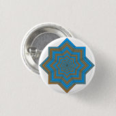 Badge Rond 2,50 Cm Azur et Étoile de l'Ember (Devant & derrière)