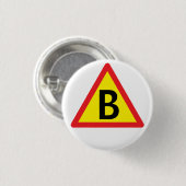 Badge Rond 2,50 Cm B for boot (Devant & derrière)