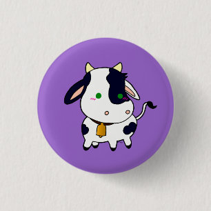Badge Rond 2,50 Cm Baby Cow