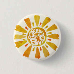 Badge Rond 2,50 Cm Baby Shower Bohème Voici le Soleil