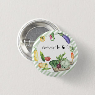 Badge Rond 2,50 Cm Baby shower cultivé localement - Maman à être