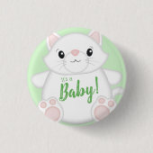 Badge Rond 2,50 Cm Baby shower de chat Kitty (Devant)