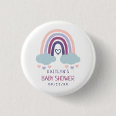 Badge Rond 2,50 Cm Baby shower Little Rainbow (Devant)