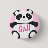 Badge Rond 2,50 Cm Baby shower Panda Bear (Devant)